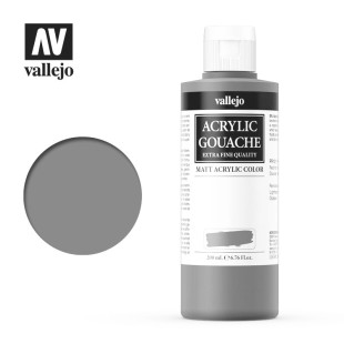 Гуашь-темпера Vallejo "Acrylic Gouache" 11.002 Серый №2, 200 мл