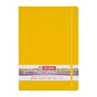 Блокнот для зарисовок Art Creation "Golden Yellow" 21х29,7см, 80л, 140гр/м² (твердая обложка)