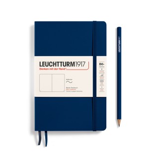 Блокнот без линовки Leuchtturm1917 "Paperback" B6+,61л, 80гр/м², мягкая обложка,Синий Неви (358319)