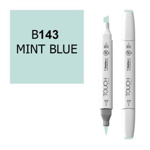 Маркер Touch Twin "Brush" цвет B143 (синий мятный)