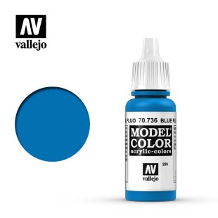 Краска для моделизма Vallejo "Model Color" 70.736 (Fluorescent Blue), 17мл