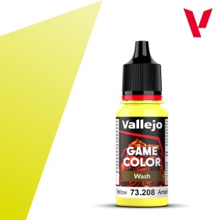 Проливка для моделизма Vallejo "Game Color Wash" 73.208 Yellow, 17 мл