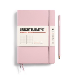 Блокнот в точку Leuchtturm1917 "Medium" A5, 125л, 80гр/м², твердая обложка,Розовый (361576)