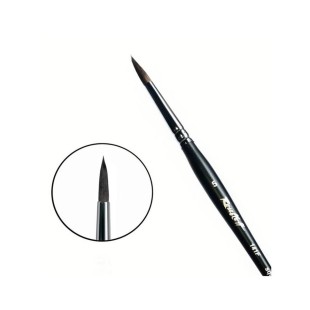 Белка круглая Roubloff "141F" №4, фигурная короткая матовая ручка