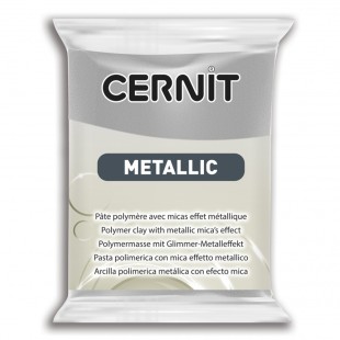 Полимерный моделин Cernit "Metallic" #080 серебро,  56гр