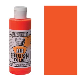 Краска для аэрографии Jacquard "Airbrush Color" 405 Orange Fluorescent (оранжевый флуо), 118мл