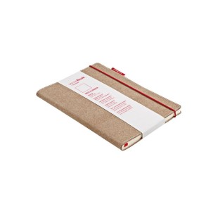 Блокнот на резинке SenseBook "Red Rubber" в линейку M 14x21см , 80л , 80гр/м² (композиционная кожа)