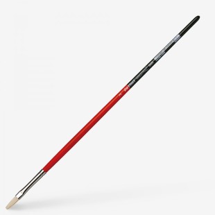 Кисть для рисования щетина плоская Da Vinci "5023" № 3 удлиненная выставка, длинная ручка