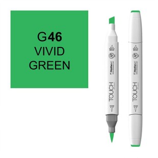 Маркер Touch Twin "Brush" цвет G46 (зеленый яркий)