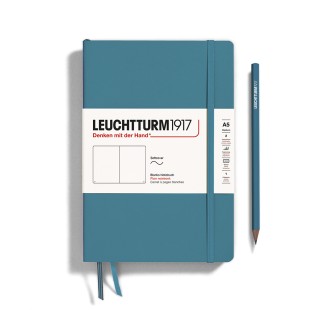 Блокнот без линовки Leuchtturm1917 "Medium" A5, 61л, 80гр/м², мягкая обложка,Синий Океан ( 365506)
