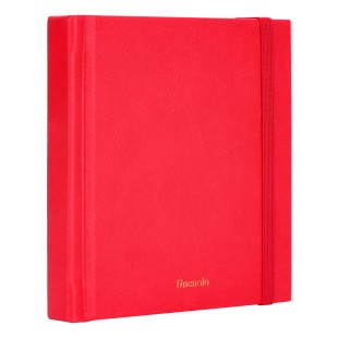 Блокнот для зарисовок "Finenolo" 12x12см, 40л, 160гр/м² (обложка красная)