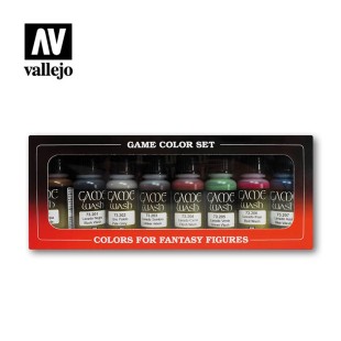 Набор смывок Vallejo "Game Color Washes" 8 цветов, 17 мл