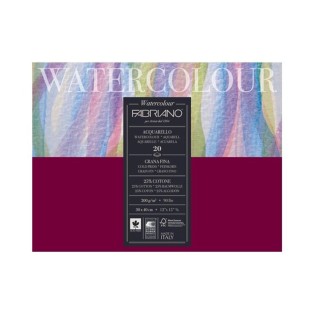 Склейка для акварели Fabriano "Watercolour" 30x40см, 20л, 200гр/м² (Cold pressed)