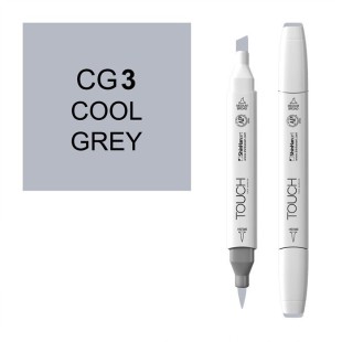 Маркер Touch Twin "Brush" цвет CG3 (cool grey 3)