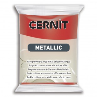 Полимерный моделин Cernit "Metallic" #400 красный, 56гр