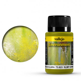 Краска для сборных моделей Vallejo, серия "Weathering Effects", цвет 73.823 Slime Grime Light (Илистая грязь, светлая)