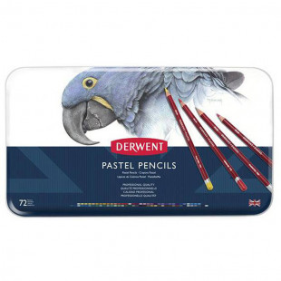 Набор пастельных карандашей Derwent "Pastel" 72 цвета в металлическом пенале