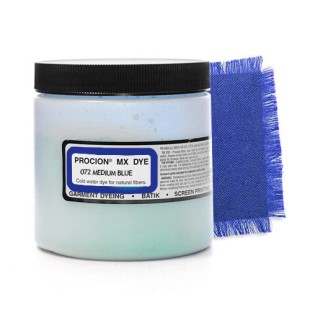 Краситель порошковый Jacquard "Procion MX Dye" 072 Medium Blue (синий средний), 230г
