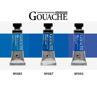 Гуашь Shinhan "Designers GOUACHE" 3 голубых оттенка (№093, 085, 087)
