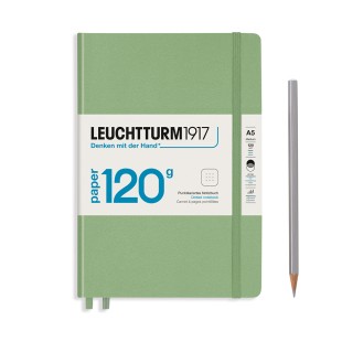 Блокнот в точку Leuchtturm1917 "120g Edition" А5, 101л, 120гр/м², твердая обложка,  Зеленый Шалфей
