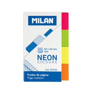 Закладки клейкие бумажные "Milan" 4 цвета по 40л (45 х 25 мм)