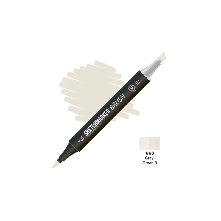 Маркер SketchMarker "Brush" GG8 Gray Green 8