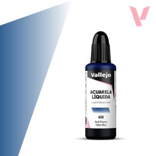 Жидкая акварель Vallejo "Acuarela Liquida" 410 Slate Blue, 32 мл