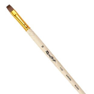 Колонок плоский Roubloff "Series 1122" №10 длинная лаковая ручка