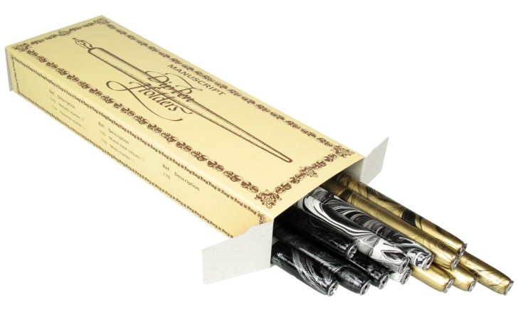 Набор держателей для пера Manuscript "Marble" мрамор ассорти 12 штук