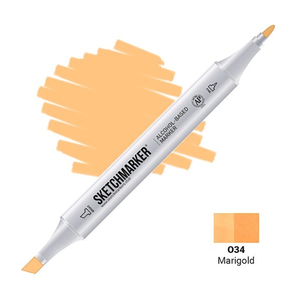 Маркер двусторонний Sketchmarker "Classic" O34 Ноготки