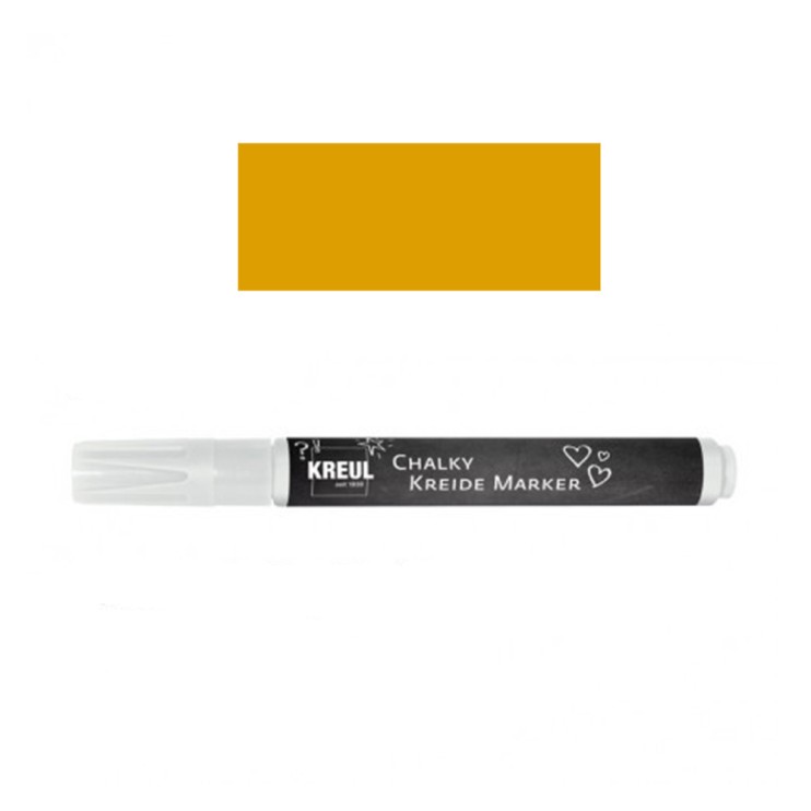 Маркер меловой Kreul "Chalky", 2-3мм, Золотой