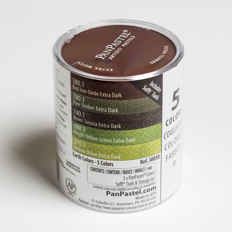 Набор сухой пастели PanPastel "Earth Colors" 5 цветов PP30058