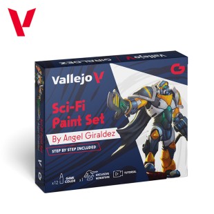 Набор красок для моделизма Vallejo Game Color "Sci-Fi Paint Set" 12 цветов по 18 мл