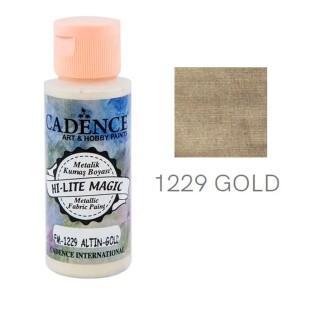 Краска по ткани Cadence "Hi-Lite Magic Metallic" 1229 золотой, 59мл
