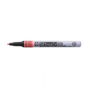 Маркер Sakura "Pen-Touch" 1.0мм, красный флуоресцентный