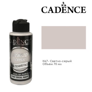 Краска акриловая Cadence "Hybrid" 70мл №H67 светло-серый