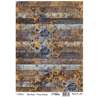 Рисовая карта для декупажа Cadence "Rice paper" 30х42см, RDP552 старые доски
