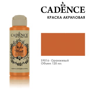 Краска акриловая Cadence "Style Matt" 120 мл №S9016 оранжевый