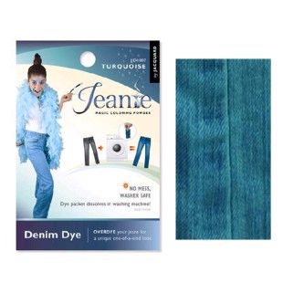 Краситель джинсовый для перекрашивания в стиральной машине Jacquard "Jeanie Dye" #007 бирюзовый