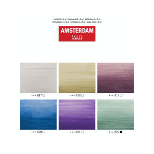 Набор акриловых красок Amsterdam "Pearl" 6 туб по 20мл