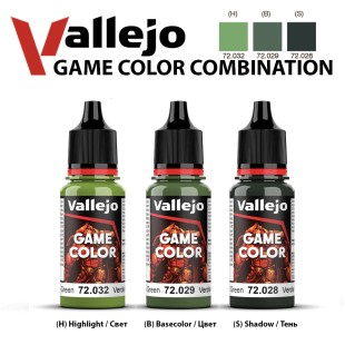 Набор красок для моделизма Vallejo "Game Color" 3 штуки (№032, 029, 028) по 18мл