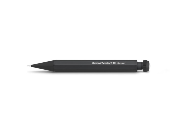 Карандаш механический KAWECO "SPECIAL S" 0.5мм с ластиком, Black (10000533)