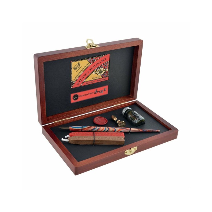 Набор для каллиграфии Manuscript "Writing & Sealing" 8 предметов в деревянной шкатулке