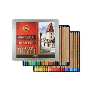 Набор пастельных карандашей "GIOCONDA SOFT" 48 цветов в металлическом пенале