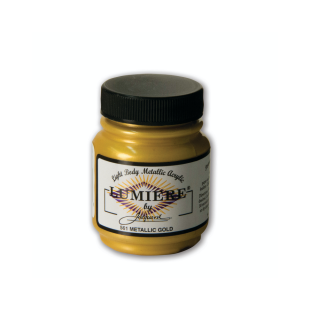 Краска по тканям металлическая "Lumiere" #561 Золото (нерастикающаяся)