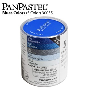 Набор сухой пастели PanPastel "Blues" 5 цветов PP30055