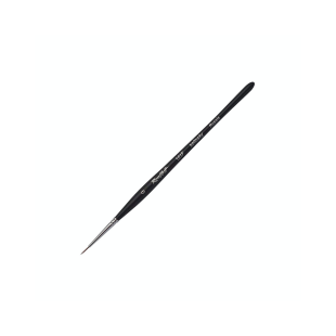 Колонок круглый Roubloff "101F" №0 черная матовая фигурная ручка