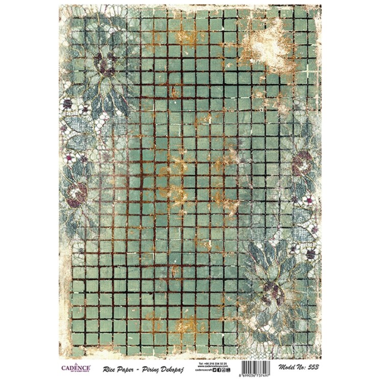 Рисовая карта "Rice paper" 30х42см, RDP553 старые доски