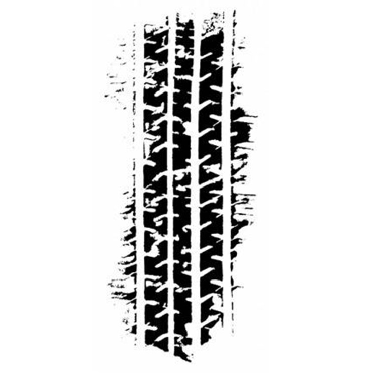 Трафарет 10х25см, MU16 след шины