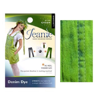 Краситель джинсовый для перекрашивания в стиральной машине Jacquard "Jeanie Dye" #008 зеленый